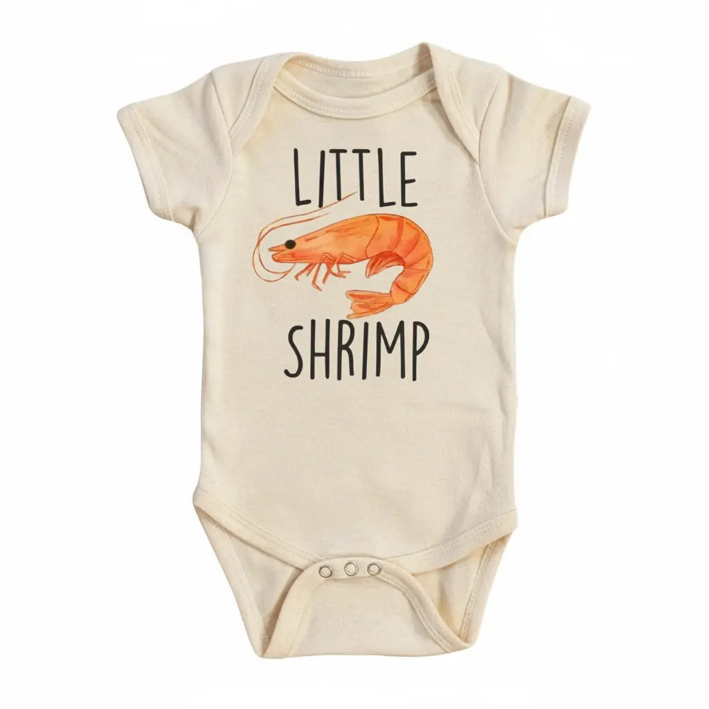 Shrimp Seafood - Baby Boy Girl Clothes Infant Onesie® Funny Cute Newborn GS1  Funny Cute Onesie® | North Fork Forager LLC