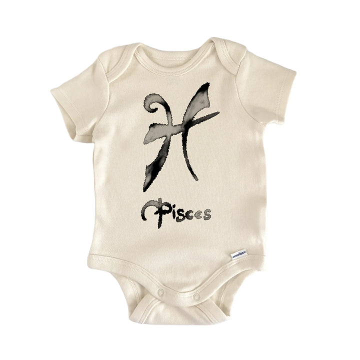 Pisces Zodiac Astrology Signs Baby Gift Baby Bodysuit