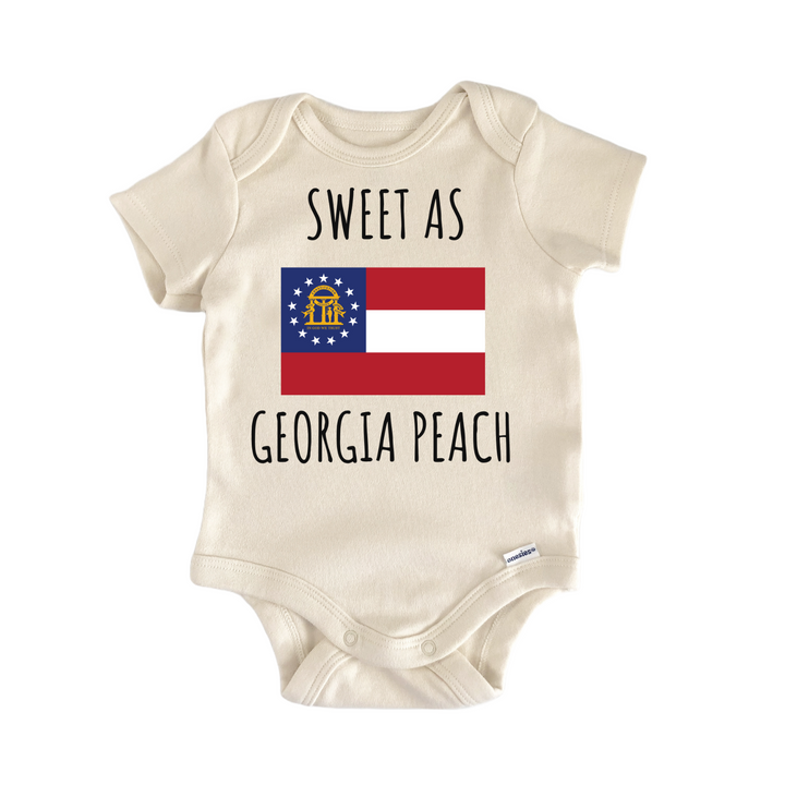 Georgia Peach State Flag Baby Gift Baby Onesie®