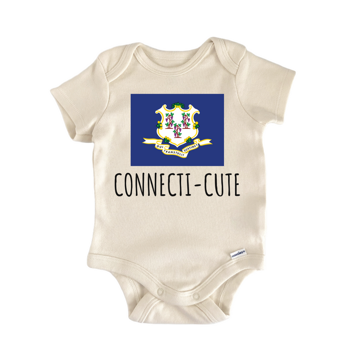 Connecticut State Flag Baby Gift Baby Onesie®