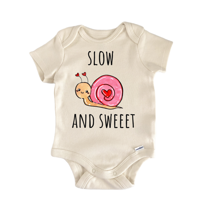 Slow Sweet Snail Bug Insect Infant Gift Baby Onesie®