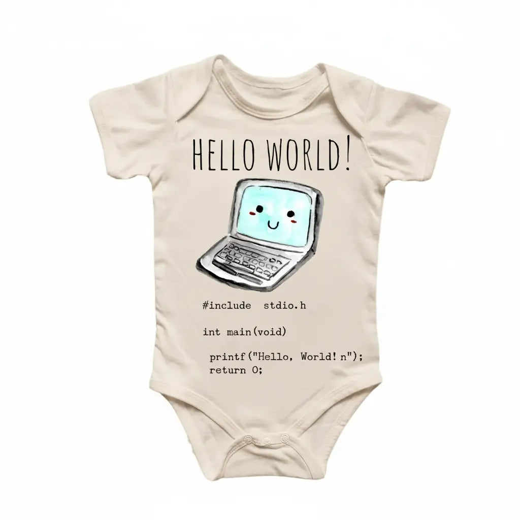 Pc Programmer Coder Coding - Baby Boy Girl Clothes Infant Onesie® Funny Cute Newborn GS1  Funny Cute Onesie® | North Fork Forager LLC