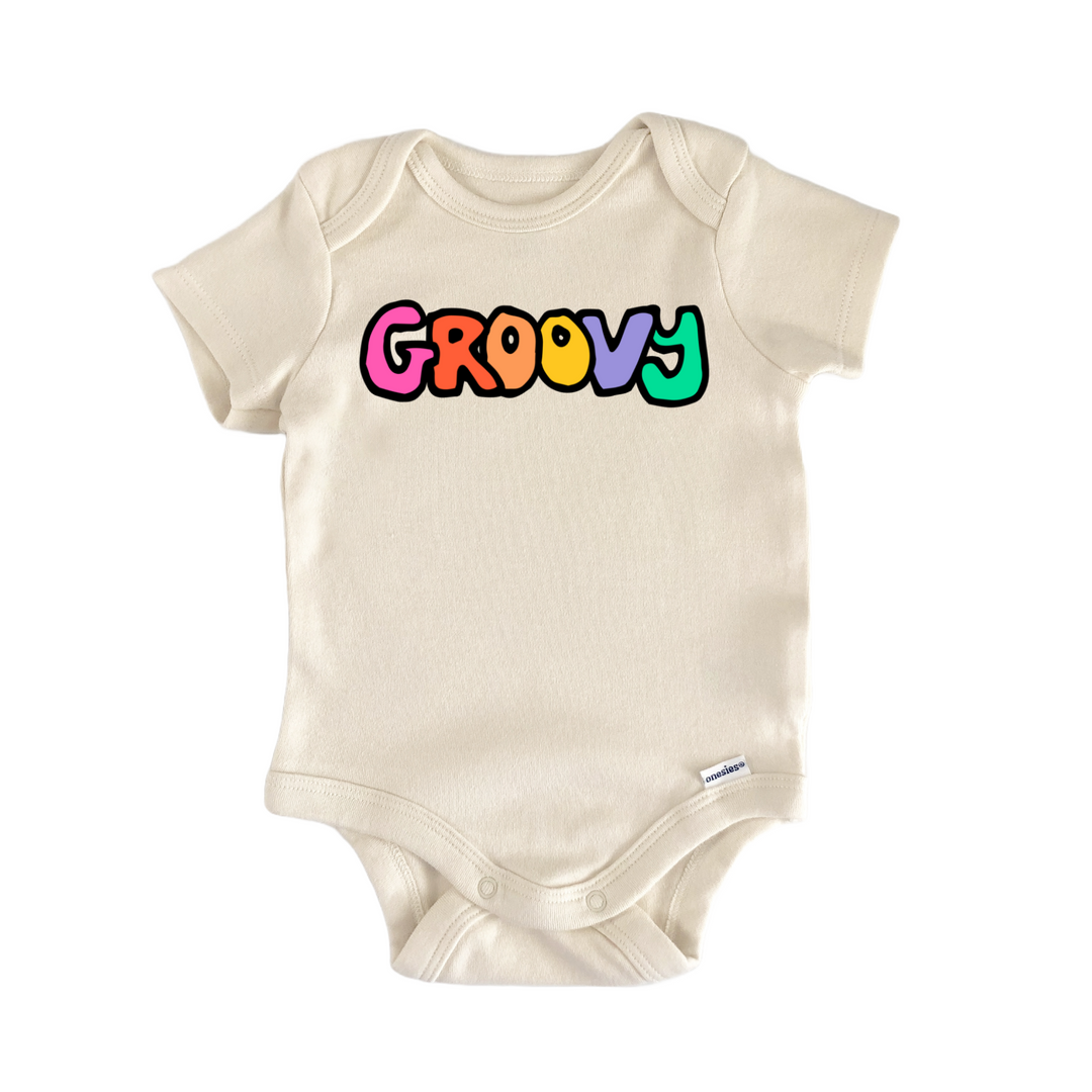Groovy 70s Hippie Baby Gift Baby Bodysuit