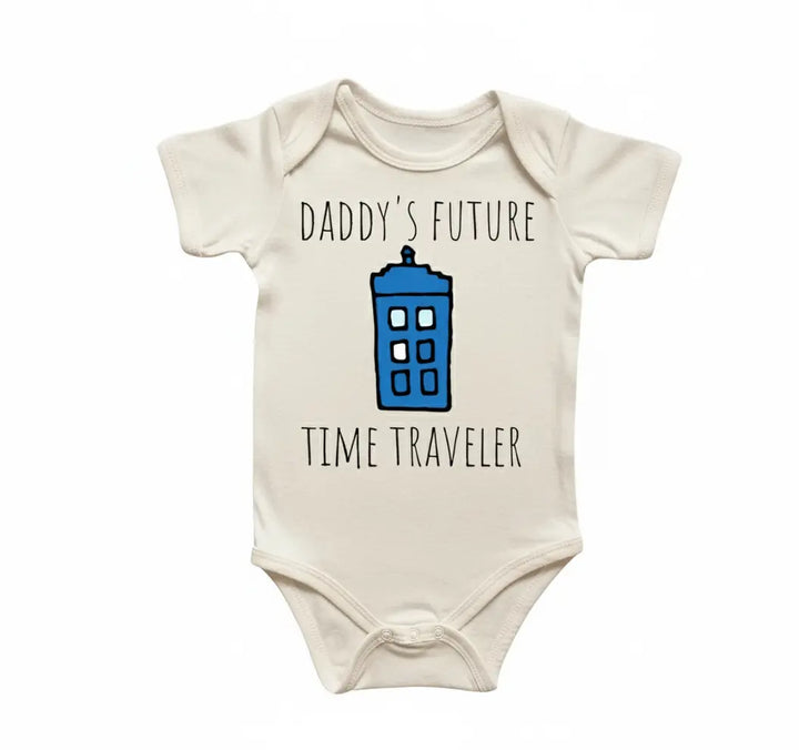 Police Box Time Travel - Baby Boy Girl Clothes Infant Bodysuit Funny Cute Newborn 2  Funny Cute Onesie® | North Fork Forager LLC