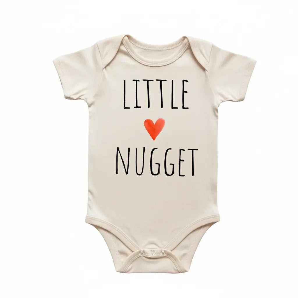 Little Chicken Nugget Heart - Baby Boy Girl Clothes Infant Bodysuit Funny Cute Newborn  Funny Cute Onesie® | North Fork Forager LLC