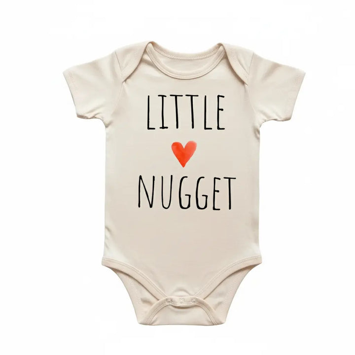 Little Chicken Nugget Heart - Baby Boy Girl Clothes Infant Bodysuit Funny Cute Newborn  Funny Cute Onesie® | North Fork Forager LLC