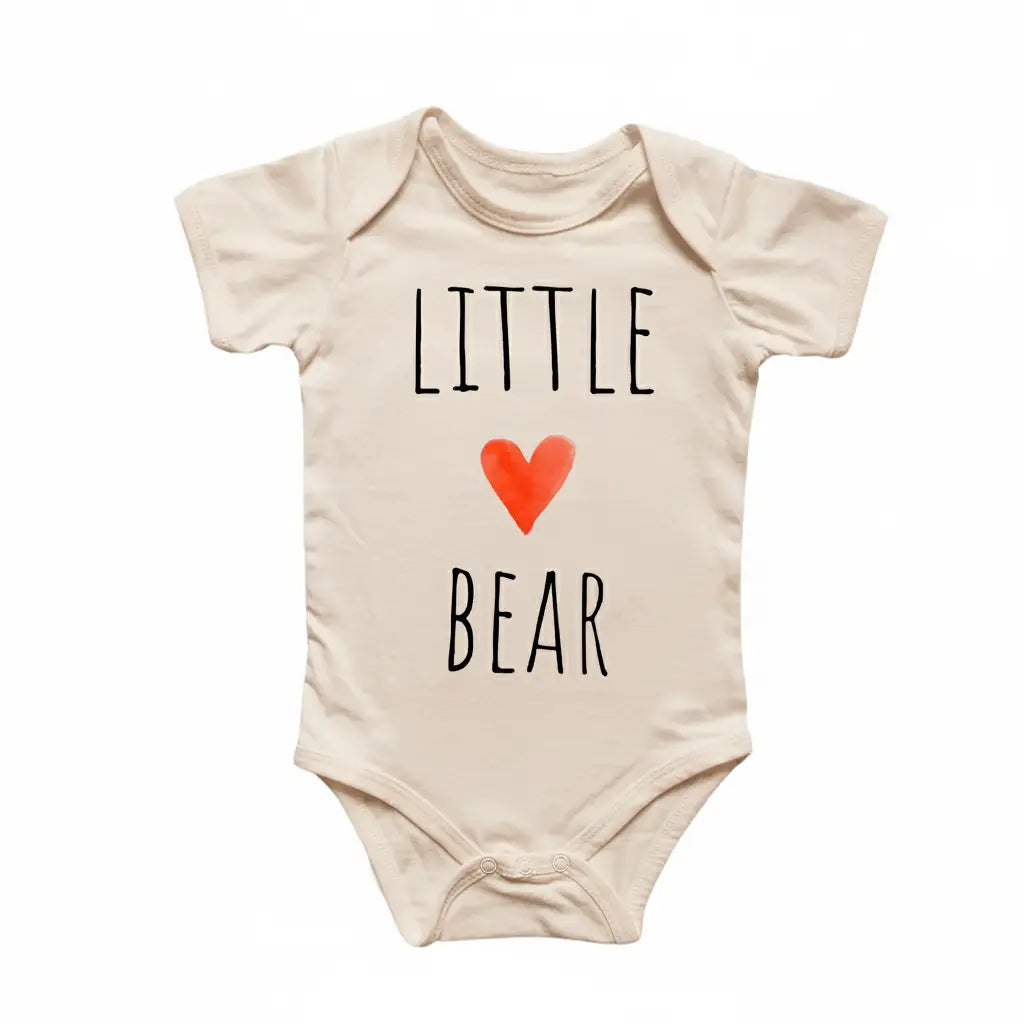 Little Bear Heart - Baby Boy Girl Clothes Infant Bodysuit Funny Cute Newborn  Funny Cute Onesie® | North Fork Forager LLC