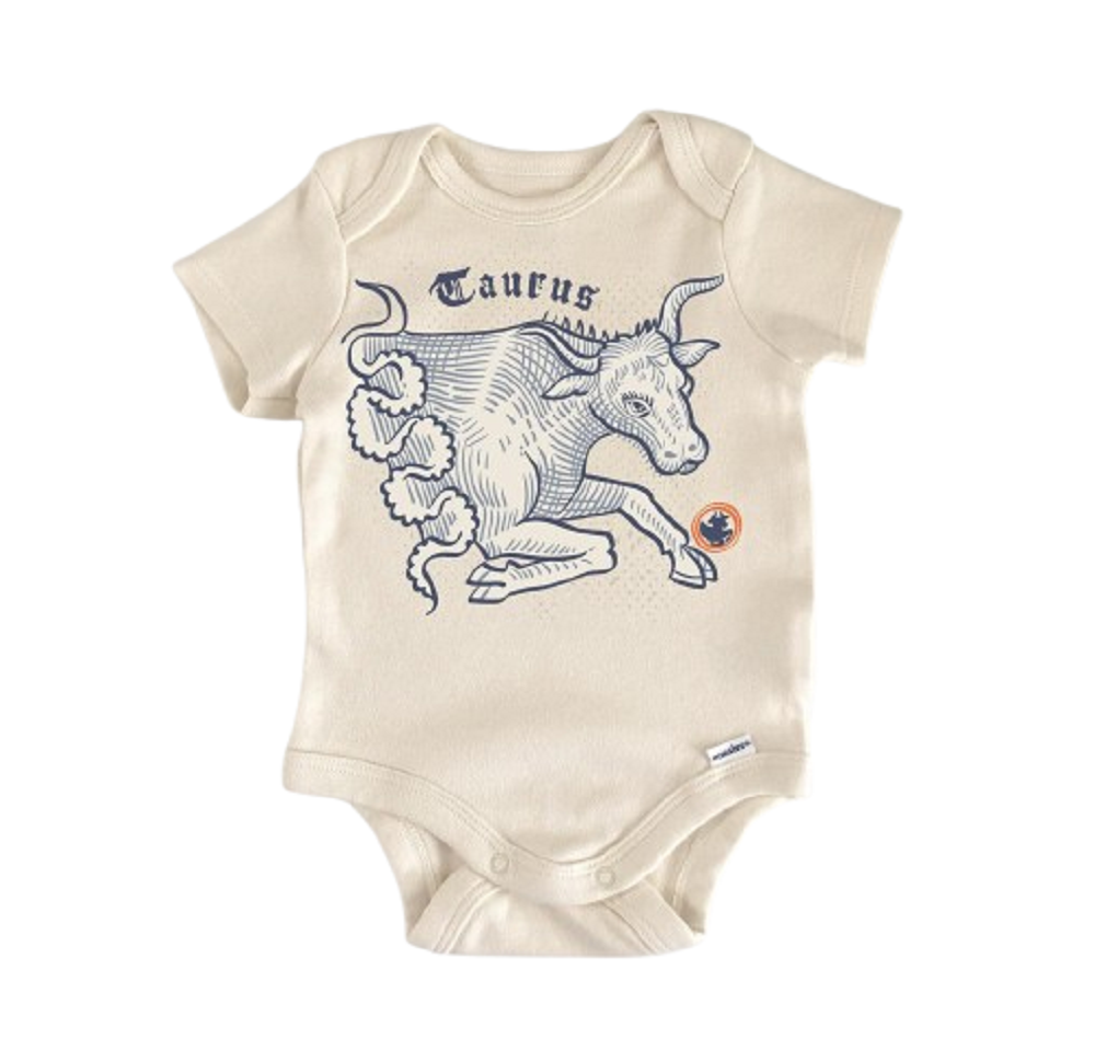 Taurus Zodiac Constellation - Baby Boy Girl Clothes Infant Bodysuit Funny Cute  Funny Cute Onesie® | North Fork Forager LLC