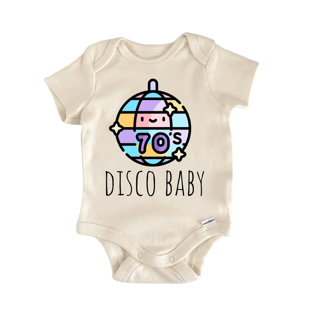 70S Disco Music - Baby Bodysuit  Funny Cute Onesie® | North Fork Forager LLC