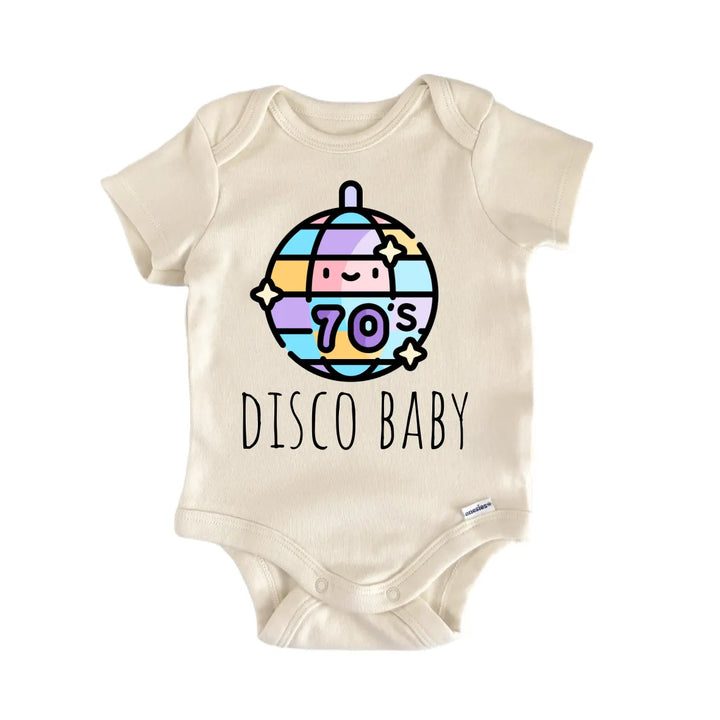 70S Disco Music - Baby Bodysuit  Funny Cute Onesie® | North Fork Forager LLC