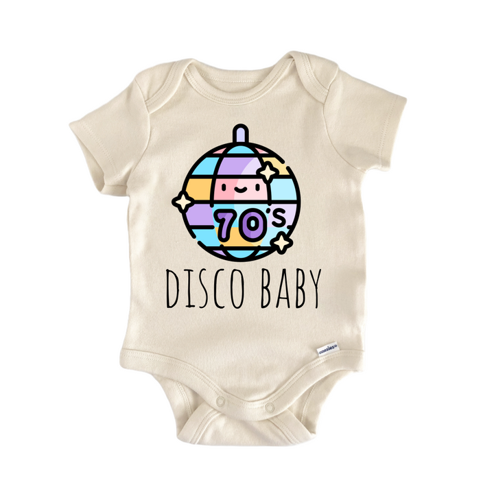 70S Disco Music - Baby Bodysuit  Funny Cute Onesie® | North Fork Forager LLC