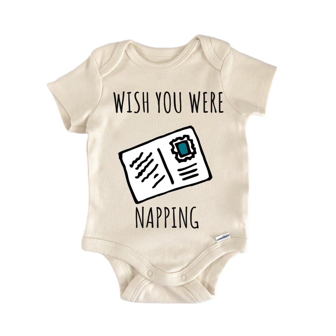 Postcard Travel Adventure Airplane Baby Gift Baby Onesie®