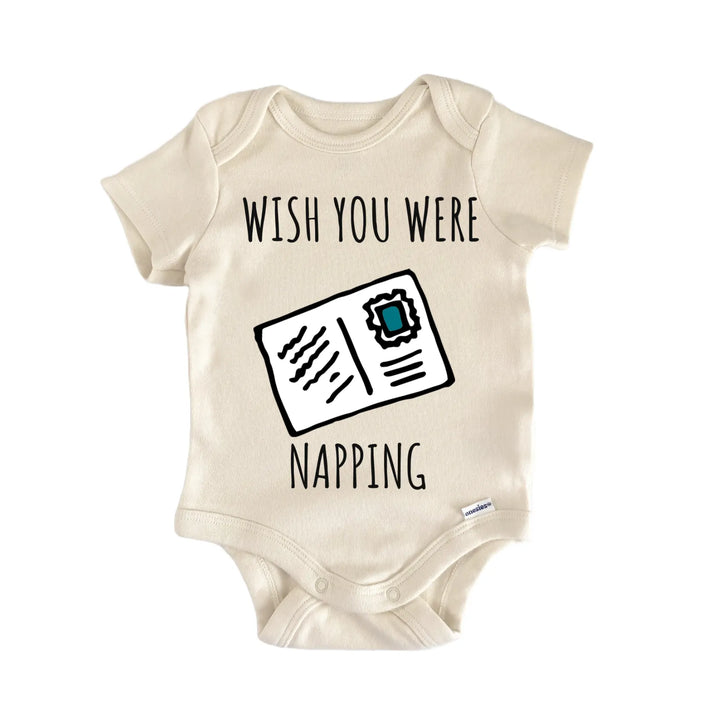 Postcard Travel Adventure Airplane Baby Gift Baby Bodysuit