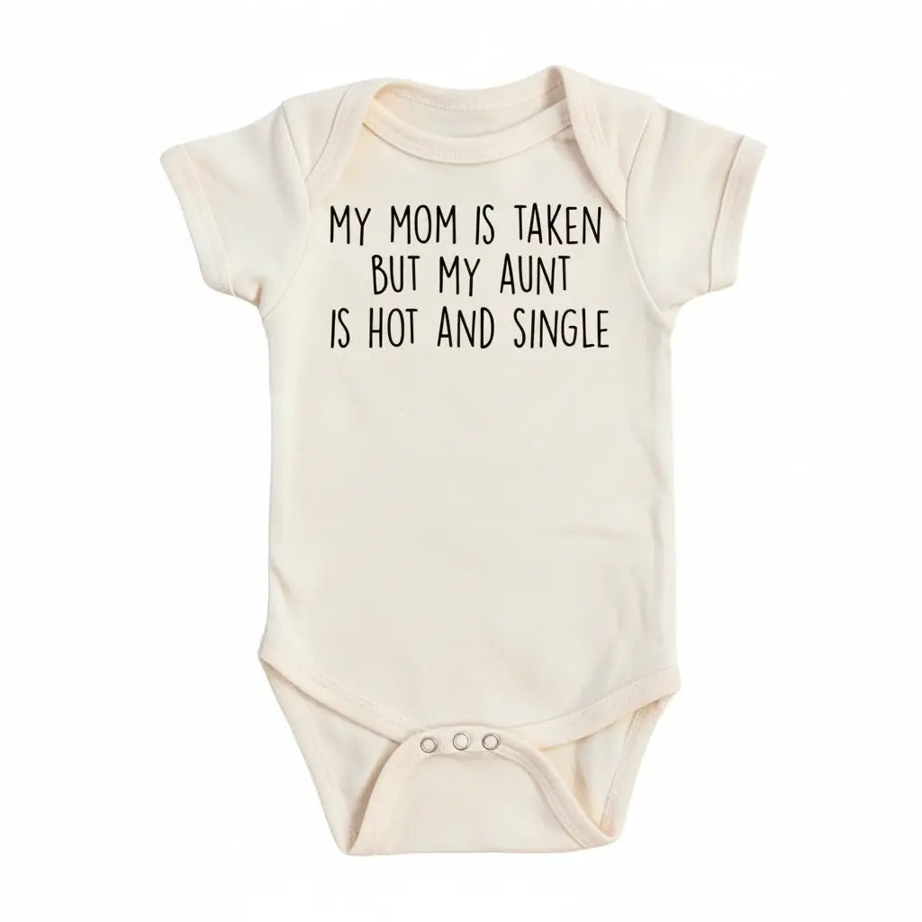 Single Aunt - Baby Boy Girl Clothes Infant Onesie® Funny Cute Newborn GS1  Funny Cute Onesie® | North Fork Forager LLC
