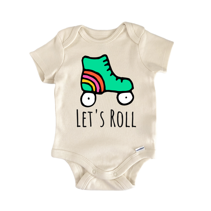 Lets Roll Roller Skates Baby Gift Baby Onesie®