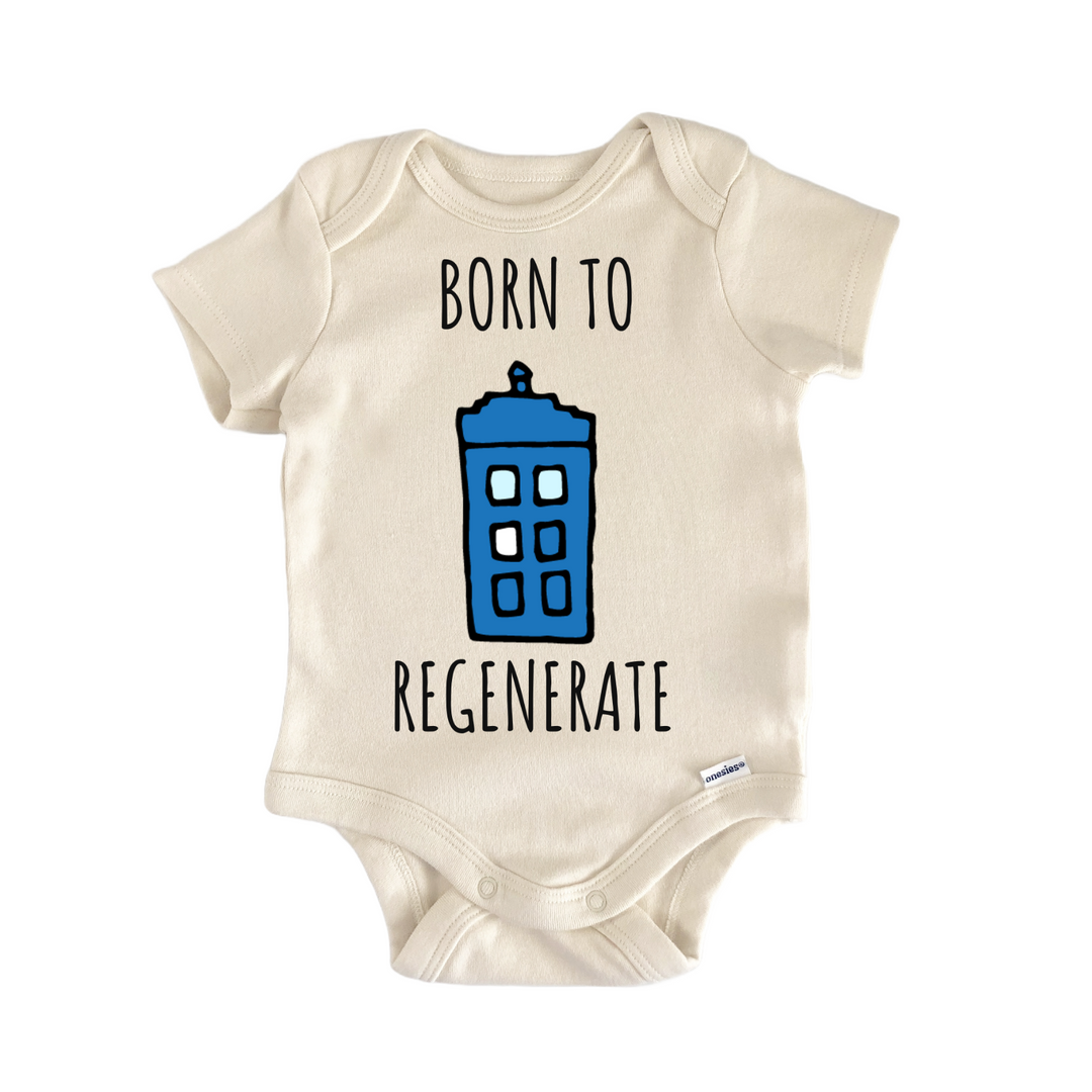 Time Traveler Police Box Baby Gift Baby Onesie®