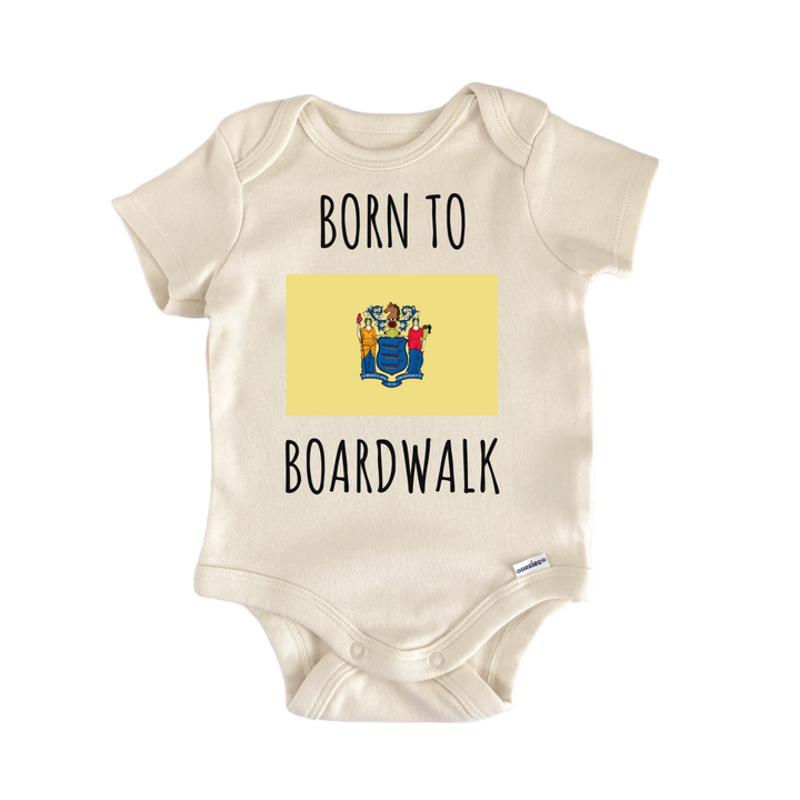 New Jersey Board Walk State Flag Baby Gift Baby Onesie®