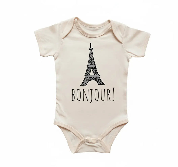 French Franc Eiffel Tower - Baby Boy Girl Clothes Infant Bodysuit Funny Cute Newborn  Funny Cute Onesie® | North Fork Forager LLC