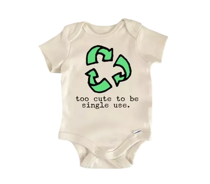 Recycling Go Green Earth Day - Baby Boy Girl Clothes Infant Bodysuit Funny Cute Newborn  Funny Cute Onesie® | North Fork Forager LLC