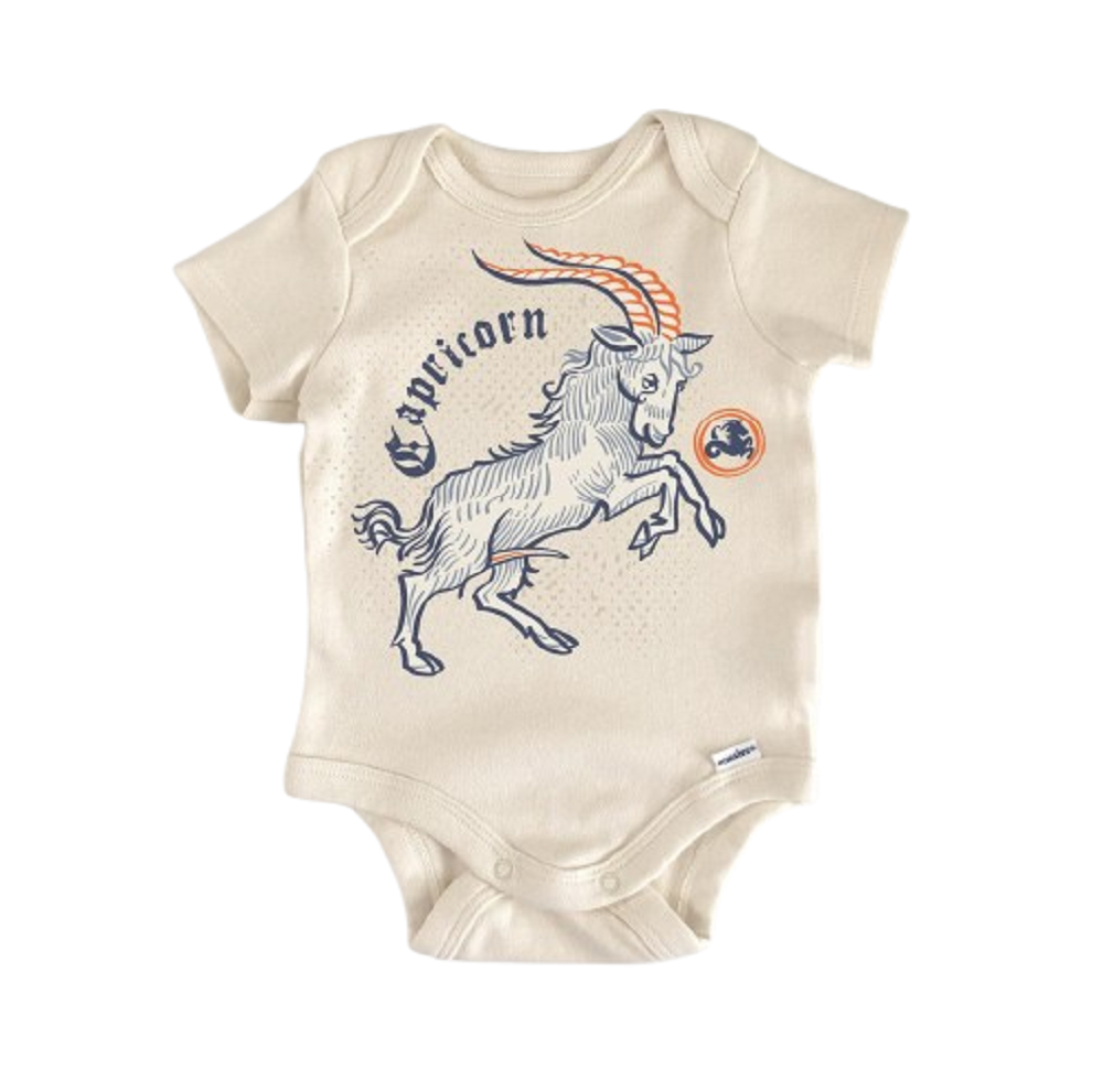 Capricorn Zodiac Constellation - Baby Boy Girl Clothes Infant Bodysuit Funny Cute