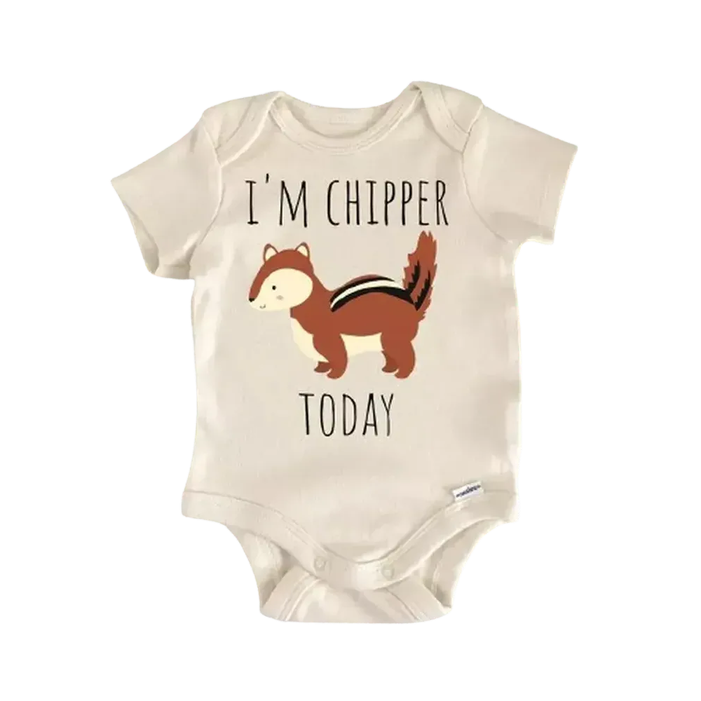 Chipmunk Animal Woodland - Baby Boy Girl Clothes Infant Bodysuit Funny Cute Newborn  Funny Cute Onesie® | North Fork Forager LLC