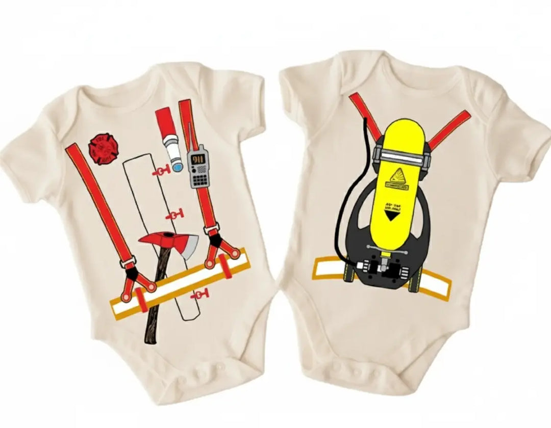 Firefighter Fireman Fire Department - Baby Boy Girl Clothes Infant Bodysuit Funny  Funny Cute Onesie® | North Fork Forager LLC