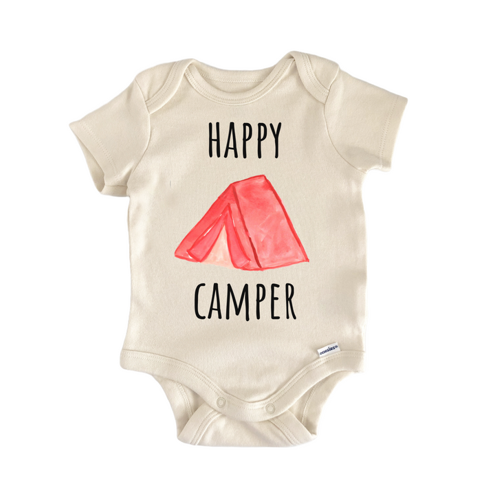 Happy Camper Camping Tent Infant Gift Baby Onesie®