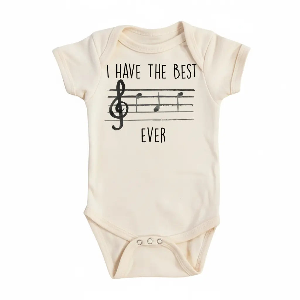 Best Dad Musician - Baby Boy Girl Clothes Infant Onesie® Funny Cute Newborn GS1  Funny Cute Onesie® | North Fork Forager LLC