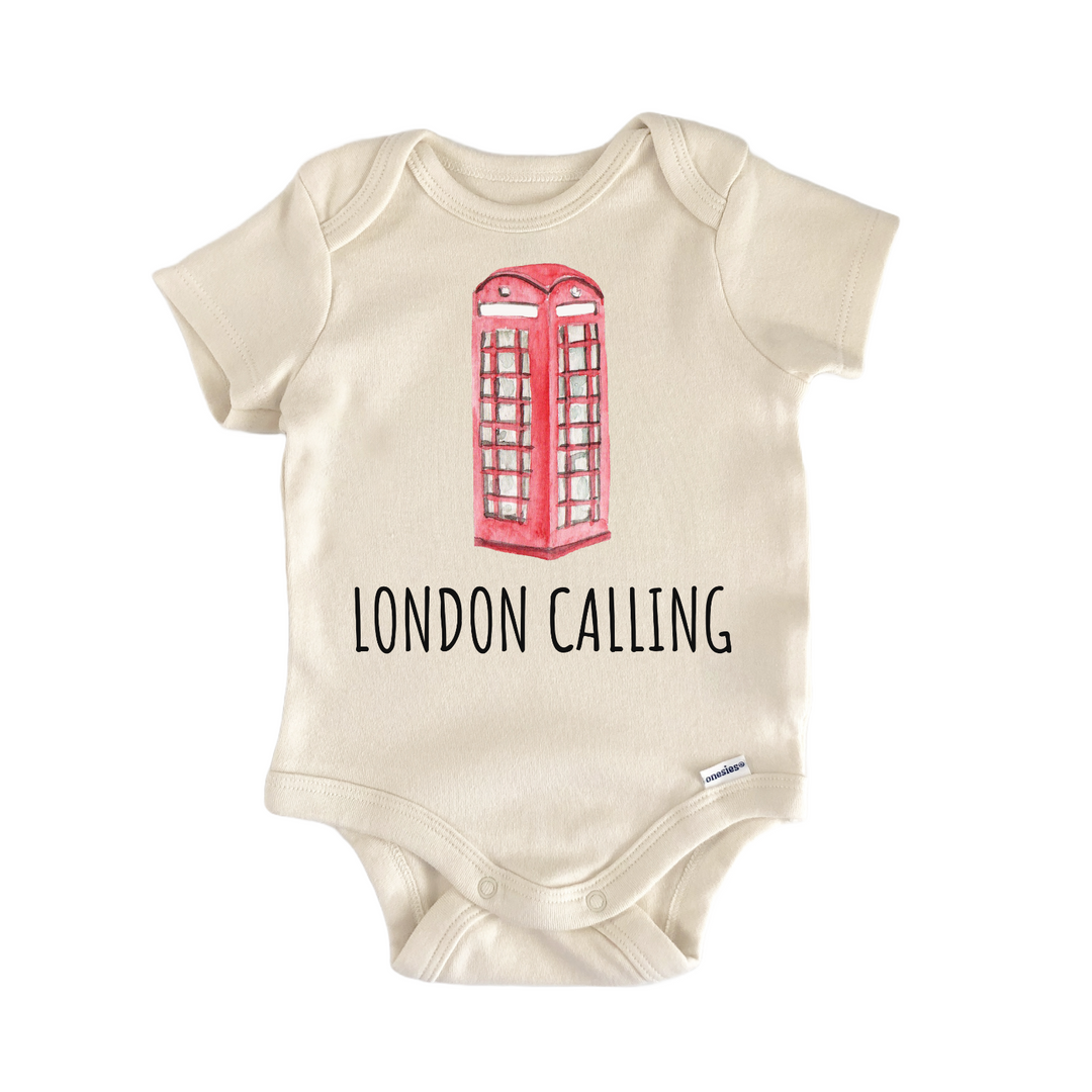 London Telephone Booth Baby Gift Baby Onesie®