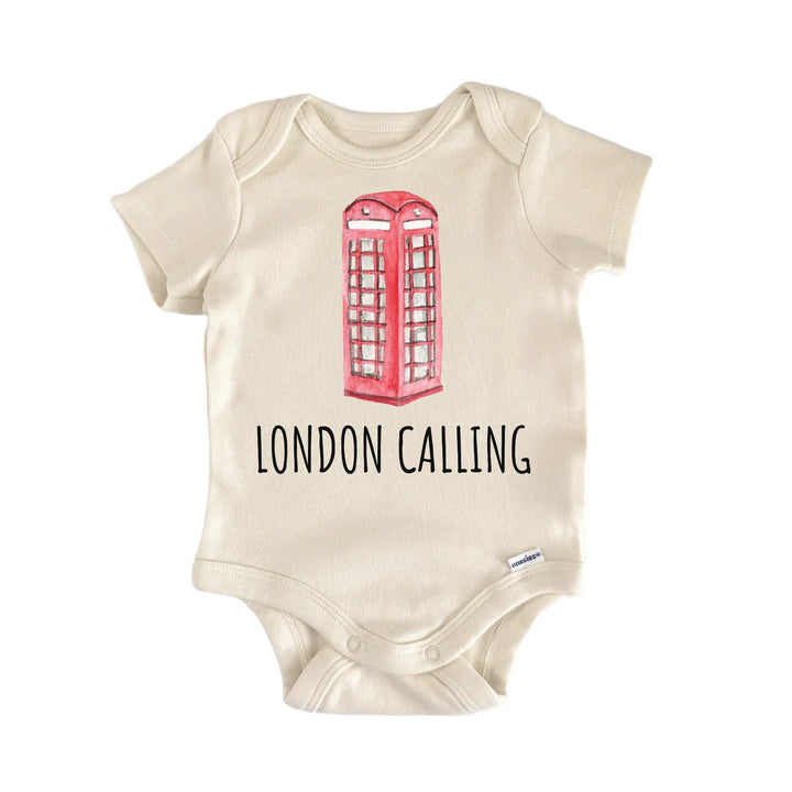 London Telephone Booth Baby Gift Baby Bodysuit