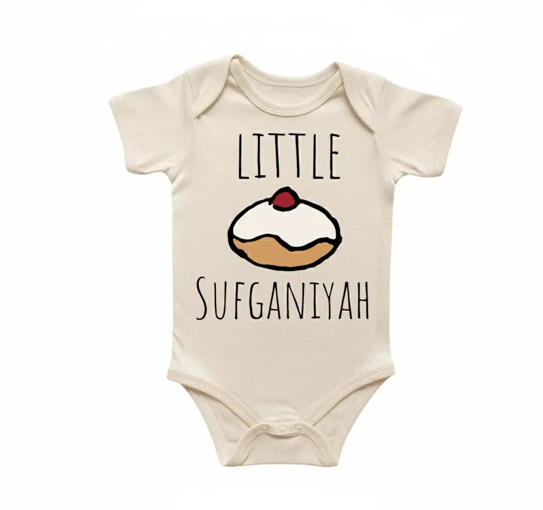 Sufganiyah Hanukkah  - Baby Boy Girl Clothes Infant Bodysuit Funny Cute Newborn  Funny Cute Onesie® | North Fork Forager LLC