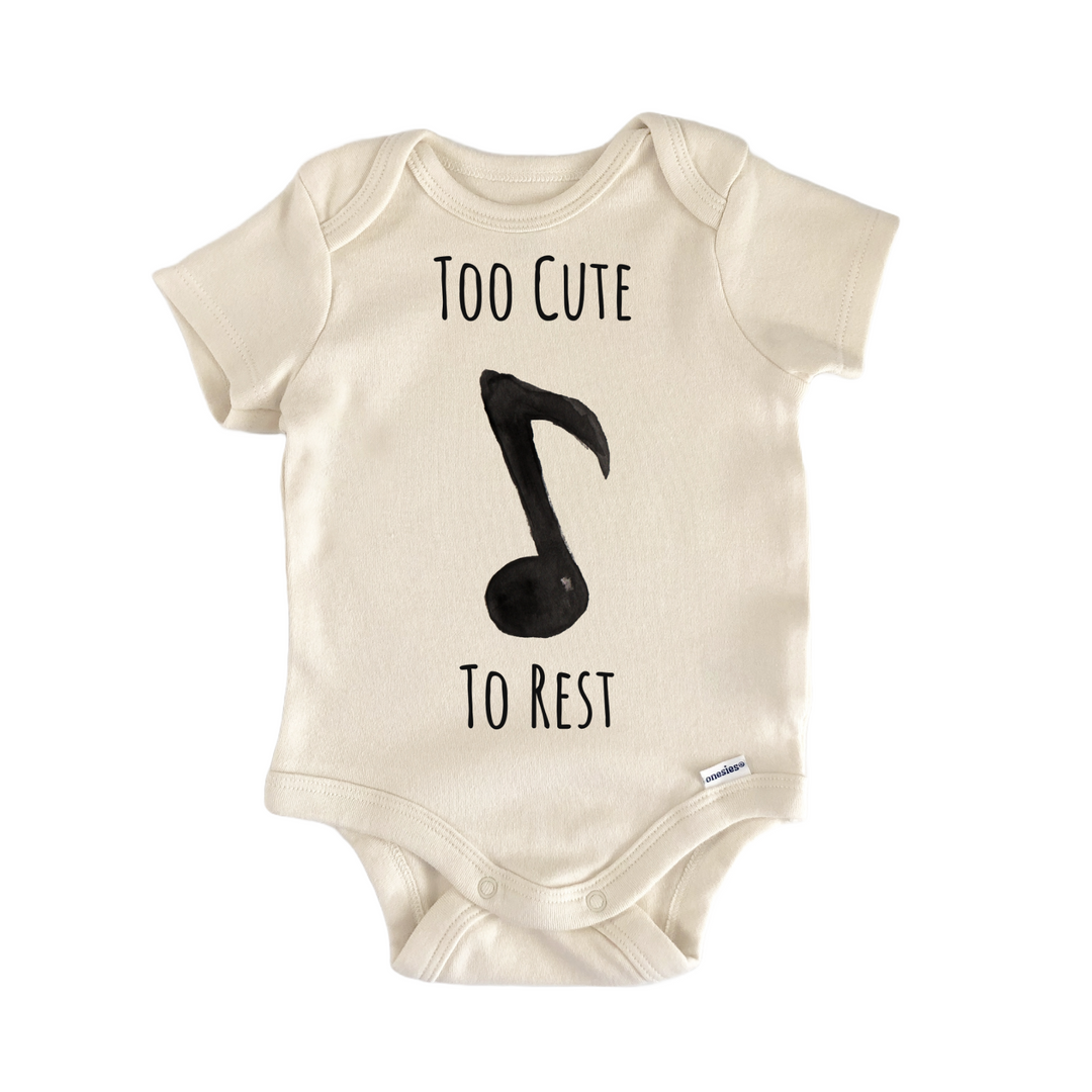 Musical Notes Piano Keyboard Baby Gift Baby Bodysuit