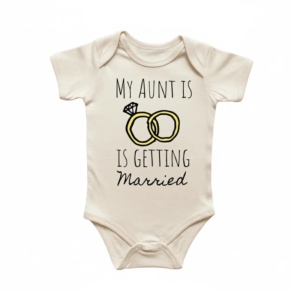 Aunt Engaged Wedding - Baby Boy Girl Clothes Infant Bodysuit Funny Cute Newborn  Funny Cute Onesie® | North Fork Forager LLC