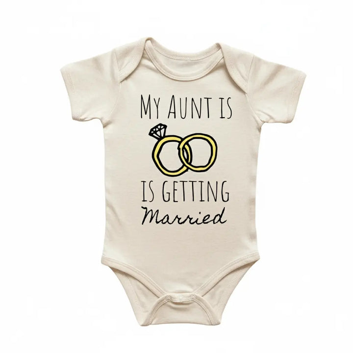 Aunt Engaged Wedding - Baby Boy Girl Clothes Infant Bodysuit Funny Cute Newborn  Funny Cute Onesie® | North Fork Forager LLC