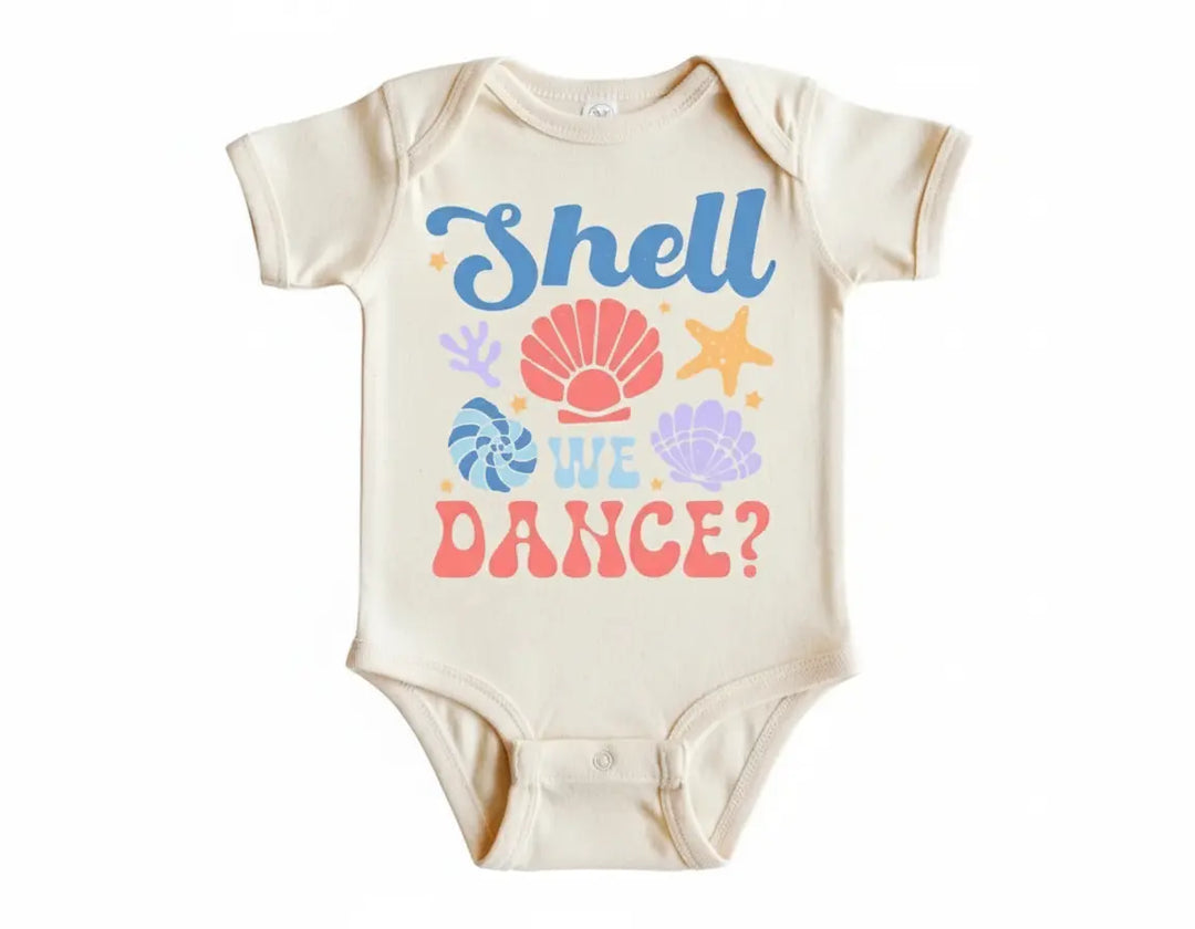 Sea Shell We Dance - Baby Boy Girl Clothes Infant Bodysuit Funny Cute Newborn  Funny Cute Onesie® | North Fork Forager LLC