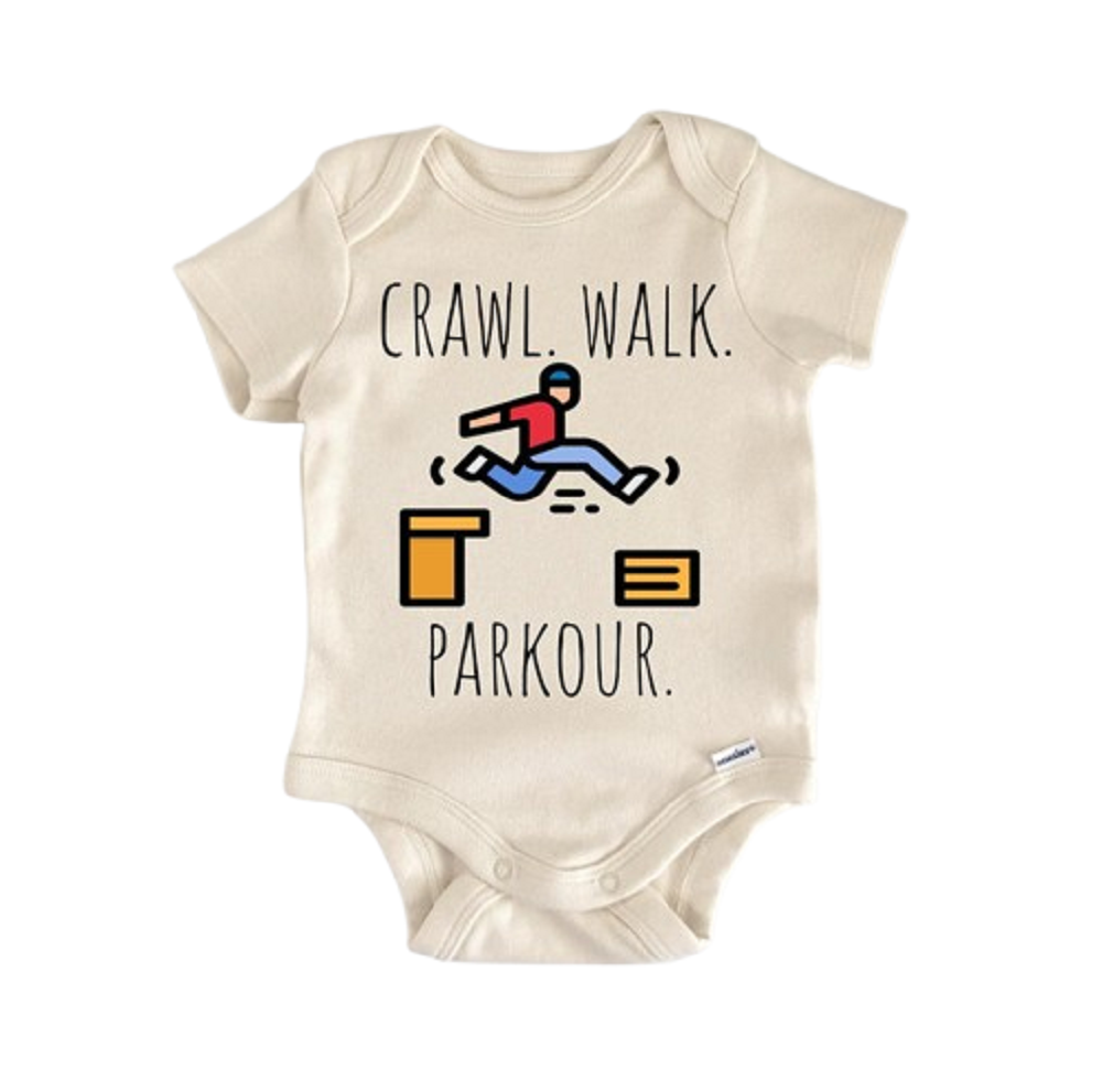 Parkour - Baby Boy Girl Clothes Infant Bodysuit Funny Cute Newborn  Funny Cute Onesie® | North Fork Forager LLC
