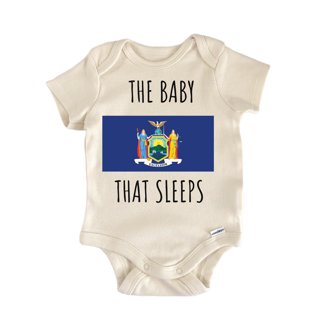 New York State Flag Baby Gift Baby Onesie®