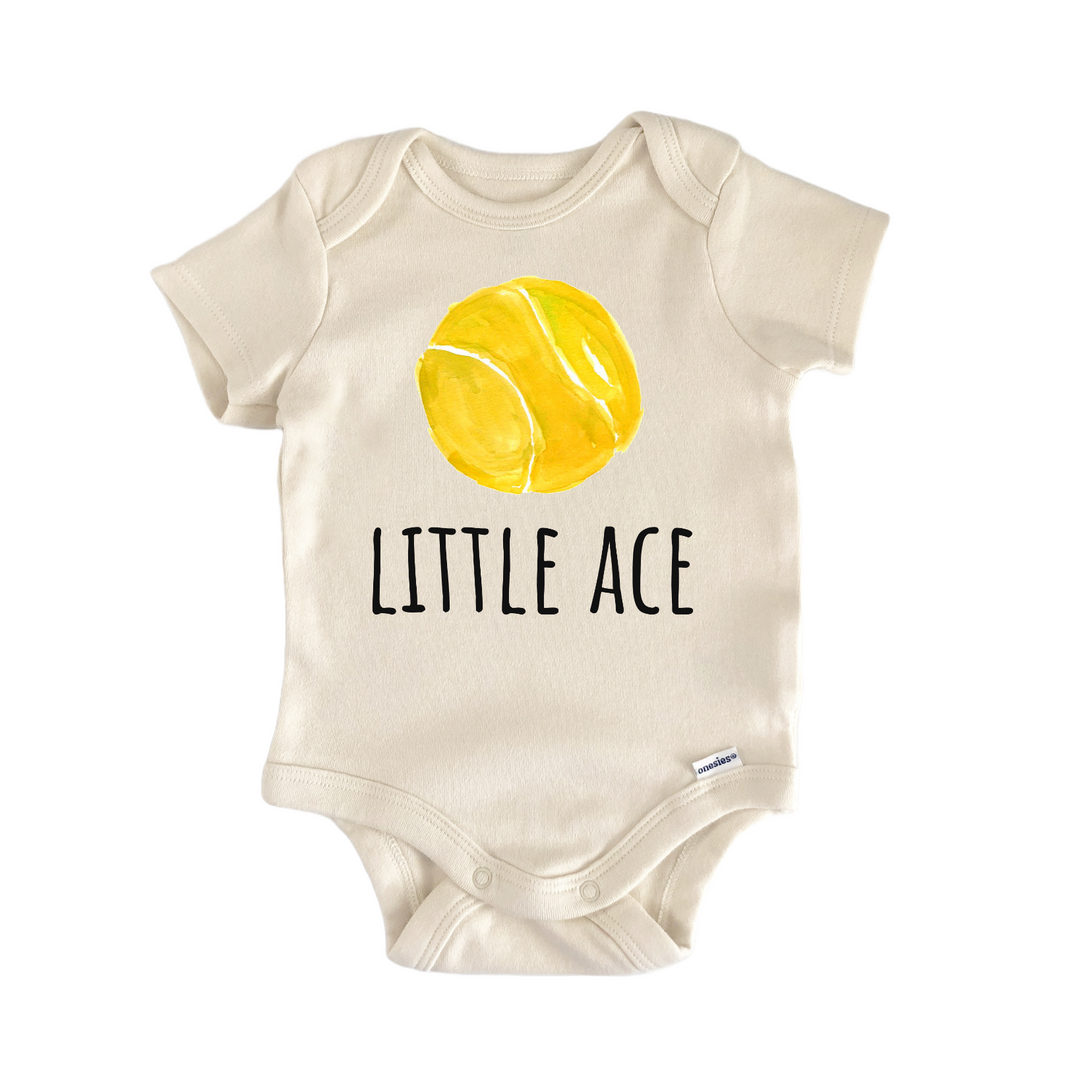Little Ace Tennis Player Sports Baby Gift Baby Bodysuit