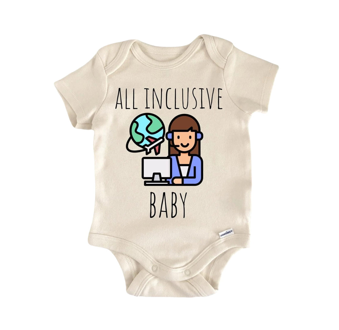 Travel Agent - Baby Boy Girl Clothes Infant Bodysuit Funny Cute  Funny Cute Onesie® | North Fork Forager LLC