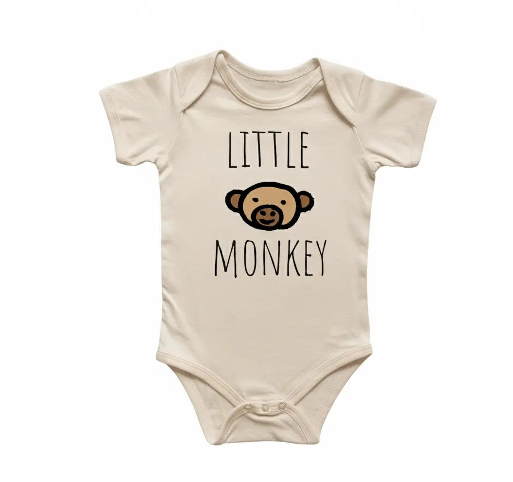 Little Monkey - Baby Boy Girl Clothes Infant Bodysuit Funny Cute Newborn  Funny Cute Onesie® | North Fork Forager LLC