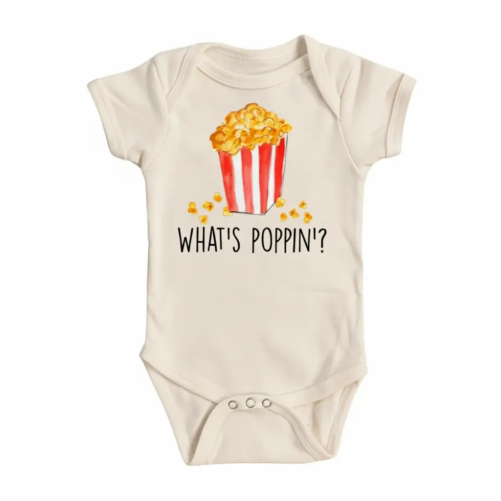 Popcorn Movie - Baby Boy Girl Clothes Infant Bodysuit Funny Cute Newborn  Funny Cute Onesie® | North Fork Forager LLC