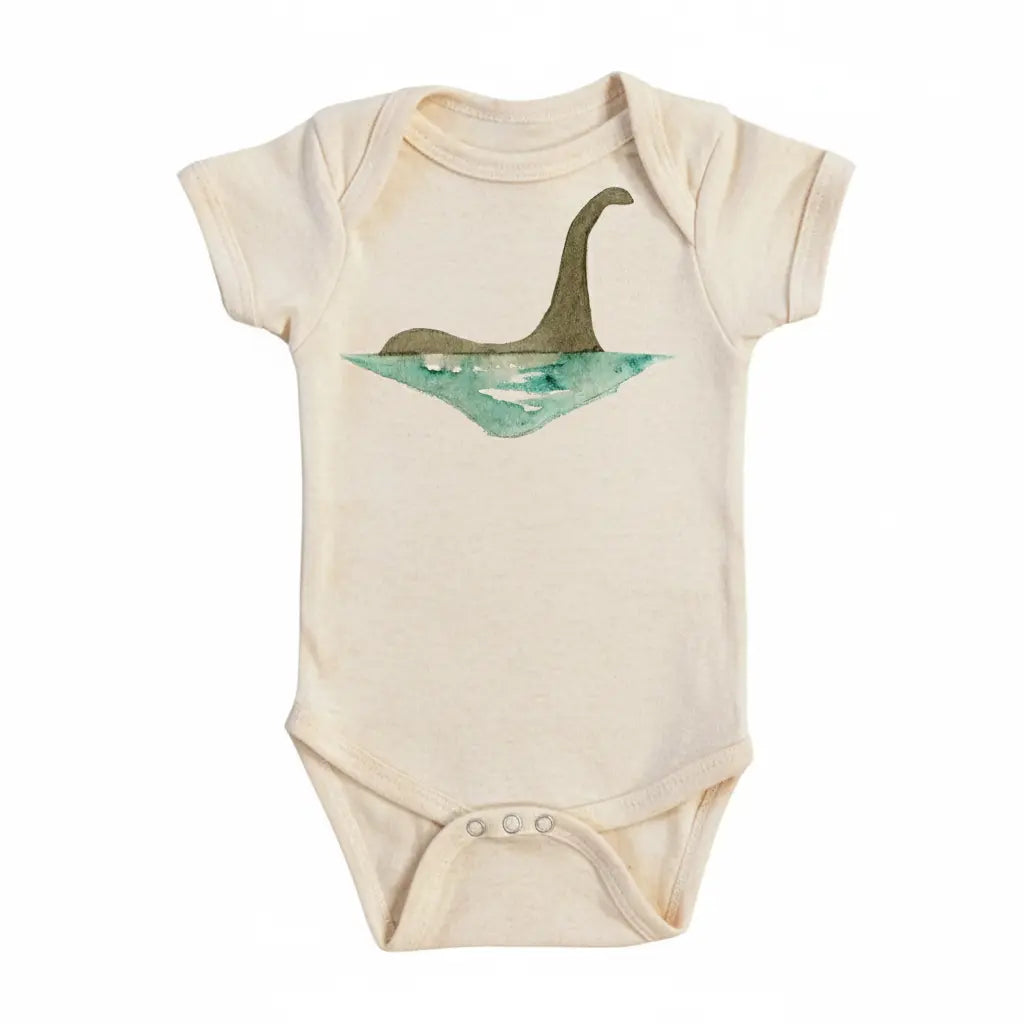 Loch Ness Monster  - Baby Boy Girl Clothes Infant Bodysuit Funny Cute Newborn 1A  Funny Cute Onesie® | North Fork Forager LLC