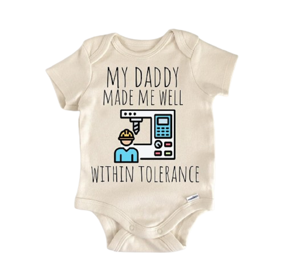 Machinist Welder Welding Machine - Baby Boy Girl Clothes Infant Bodysuit Funny Cute  Funny Cute Onesie® | North Fork Forager LLC