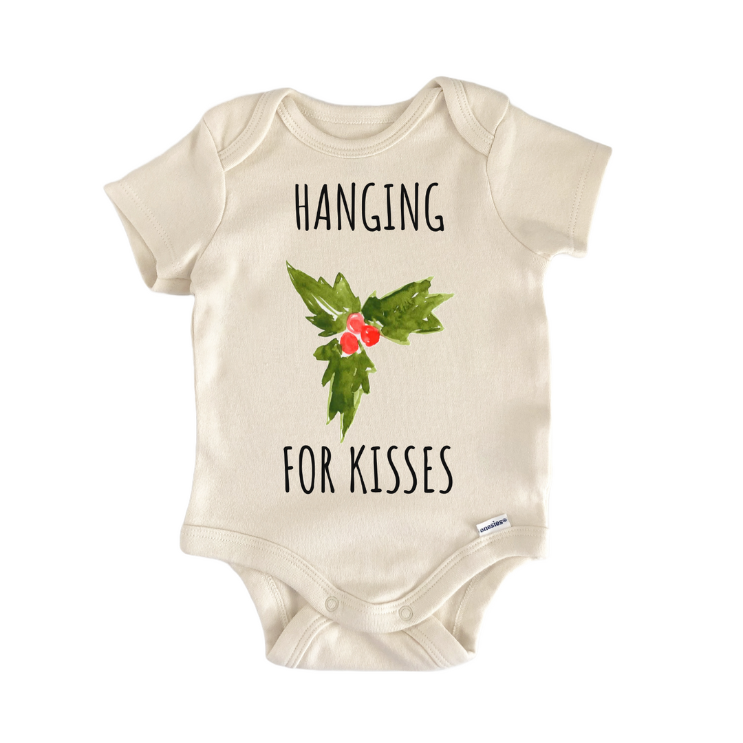 Mistletoe Christmas Plant Baby Gift Baby Bodysuit