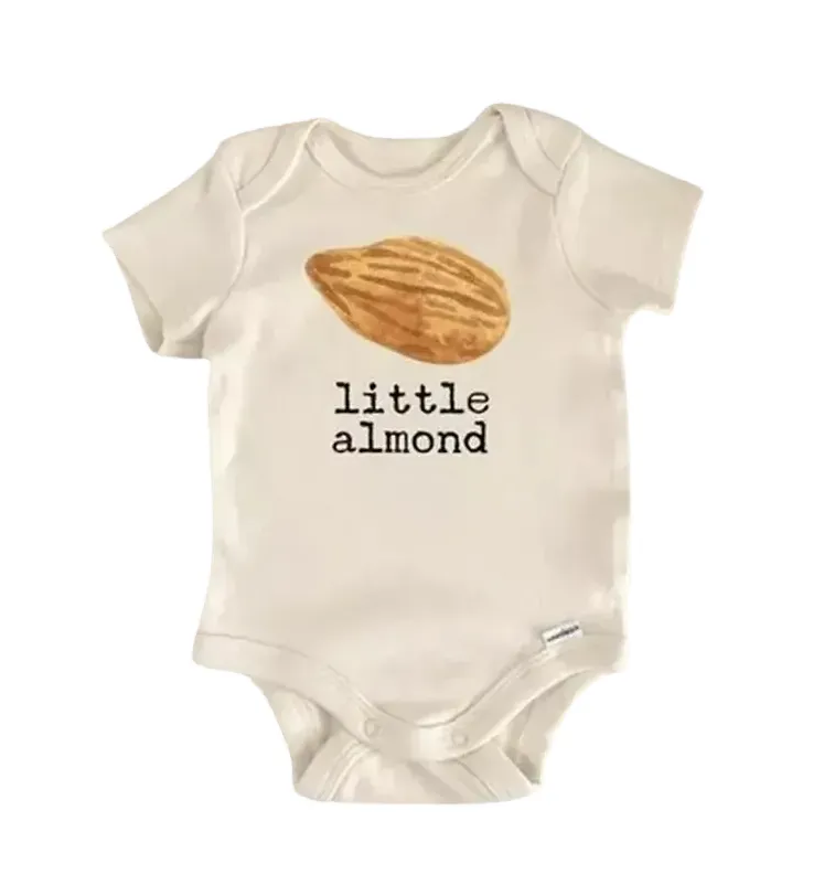Little Almond Nut - Baby Boy Girl Clothes Infant Bodysuit Funny Cute Newborn  Funny Cute Onesie® | North Fork Forager LLC