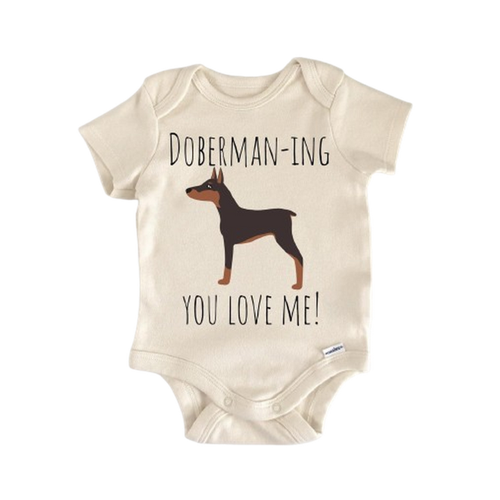 Doberman Pinscher Dog - Baby Boy Girl Clothes Infant Bodysuit Funny Cute Newborn  Funny Cute Onesie® | North Fork Forager LLC