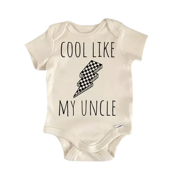 Retro Uncle Lightning  - Baby Boy Girl Clothes Infant Onesie® Funny Cute Newborn GS1  Funny Cute Onesie® | North Fork Forager LLC