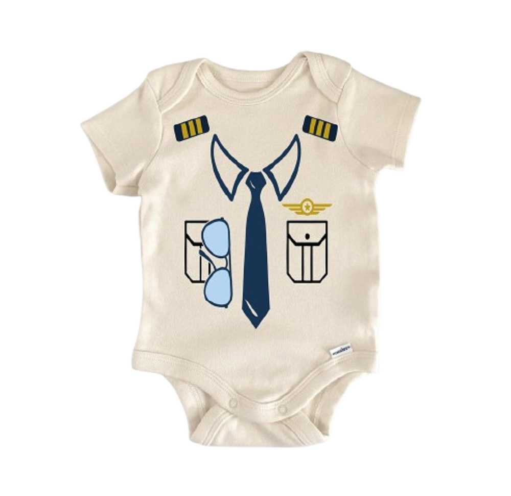 Pilot Copilot Airplane Travel - Baby Boy Girl Clothes Infant Bodysuit Funny Cute  Funny Cute Onesie® | North Fork Forager LLC