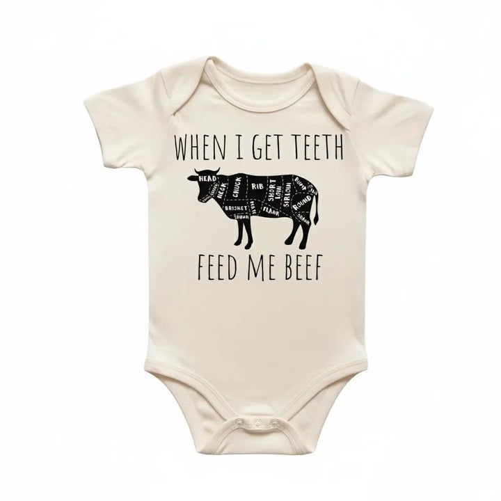 Beef Cow Bbq - Baby Boy Girl Clothes Infant Bodysuit Funny Cute Newborn  Funny Cute Onesie® | North Fork Forager LLC
