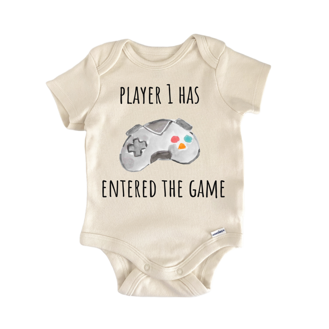 Player 1 Has Entered The Game Video Games Infant Gift Baby Bodysuit